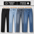 Kit 4 Calças Jeans Reta Comfort™ + Brinde Exclusivo